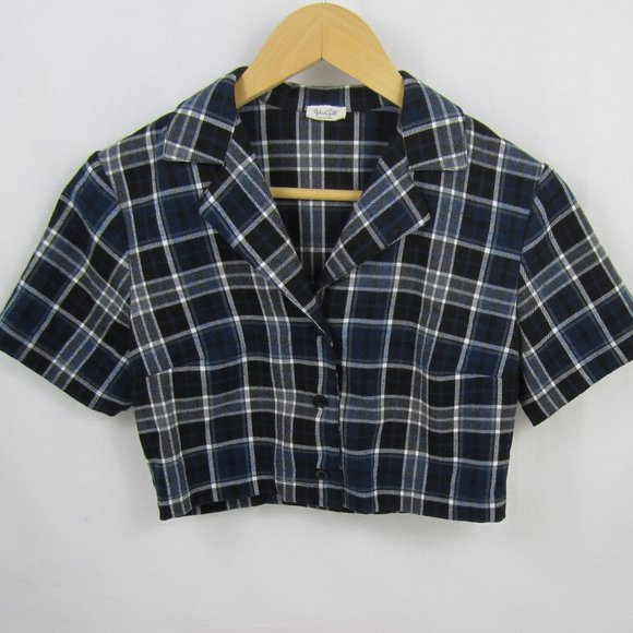 John Galt Top Cropped Button Down EUC - Picture 1 of 11